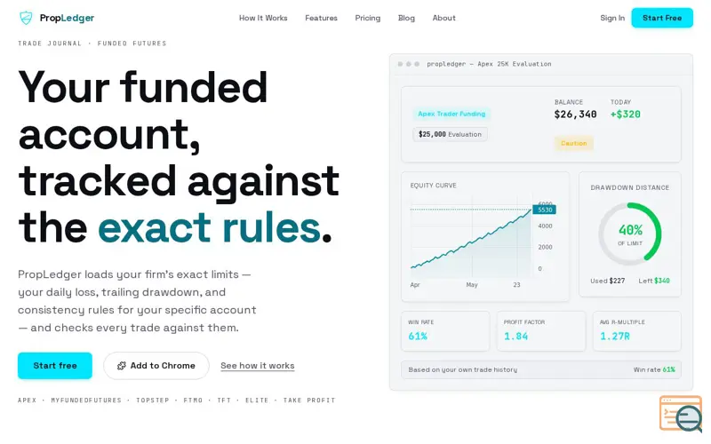 Screenshot of PropLedger
