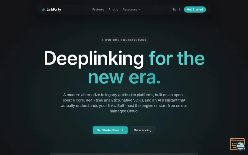 Screenshot of LinkForty