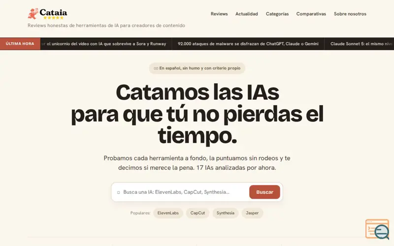 Screenshot of Cataia