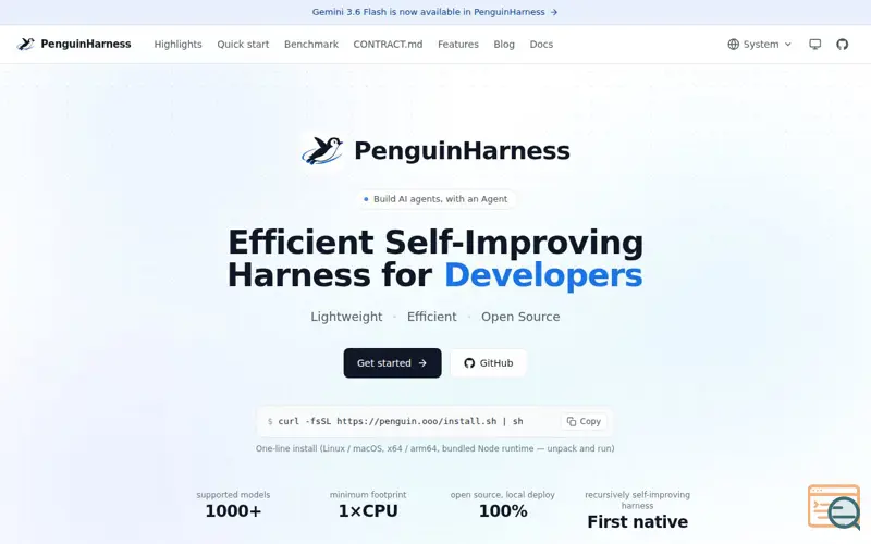 Screenshot of PenguinHarness