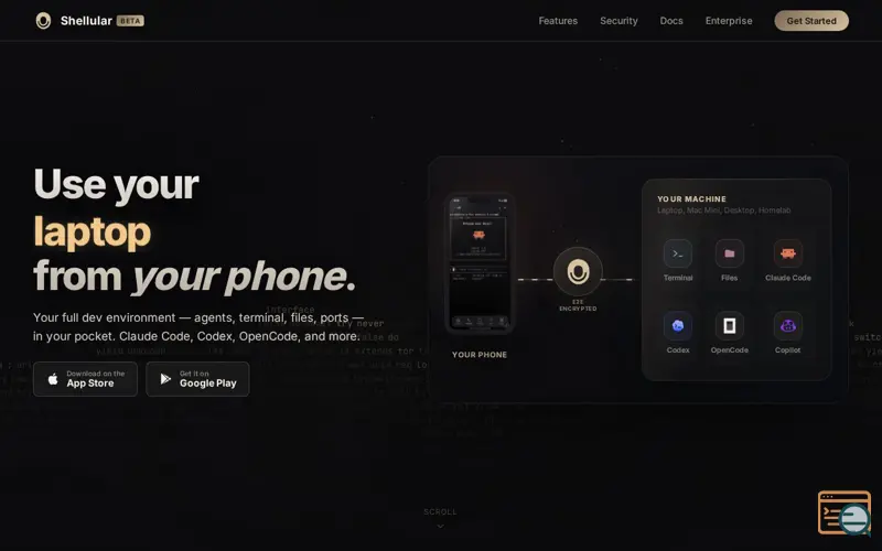 Screenshot of Shellular