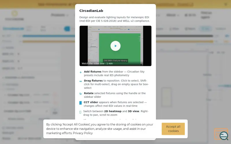 Screenshot of CircadianLab