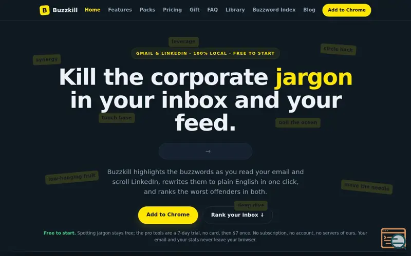 Screenshot of Buzzkill