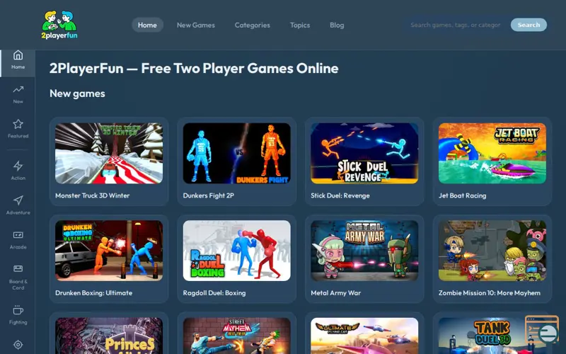 Screenshot of 2PlayerFun