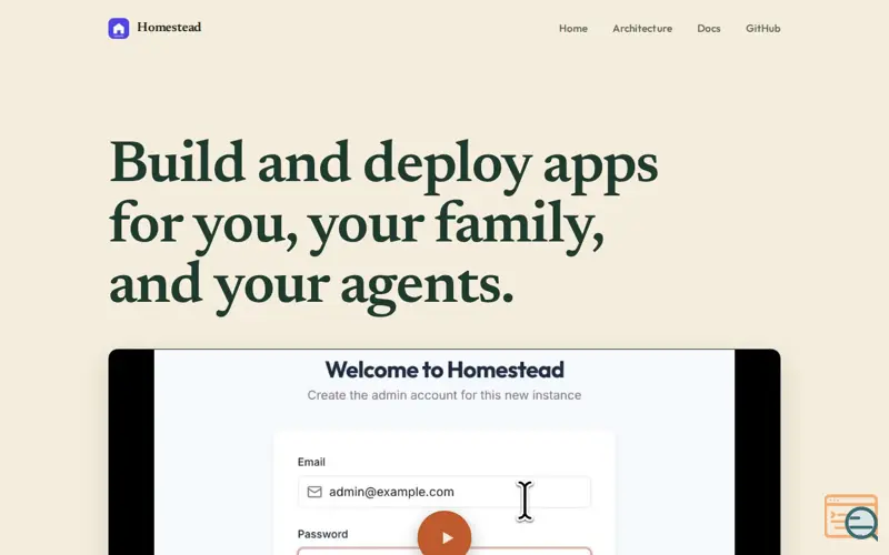 Screenshot of Homestead
