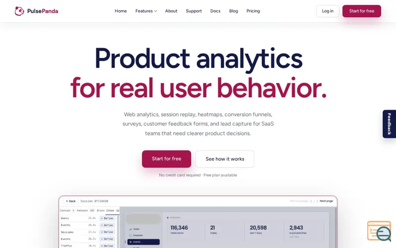 Screenshot of PulsePanda