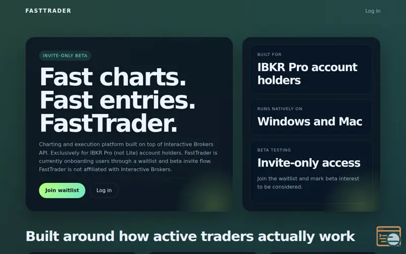 Screenshot of FastTrader
