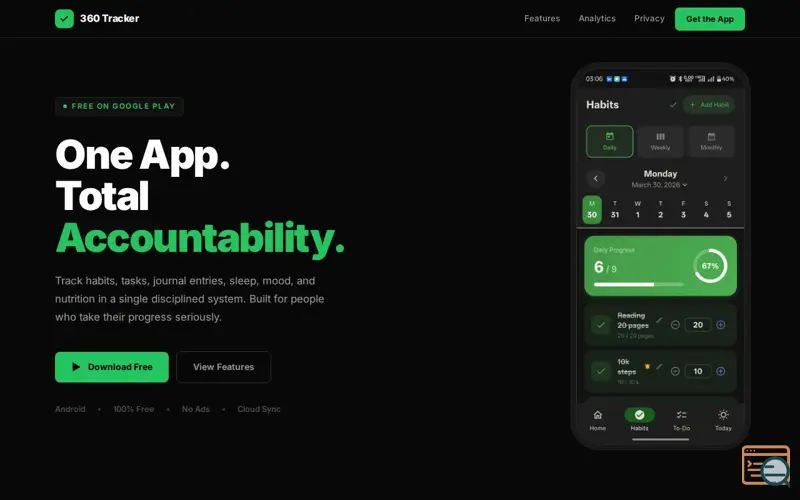 Screenshot of 360 Tracker
