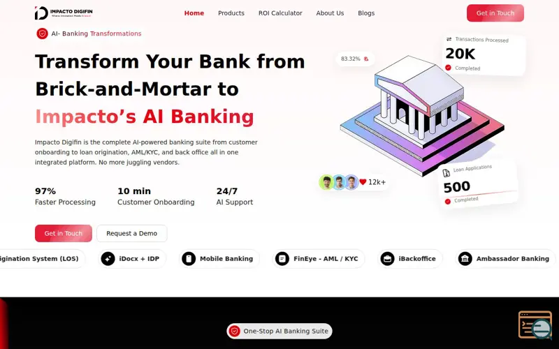 Screenshot of Impacto Digifin 