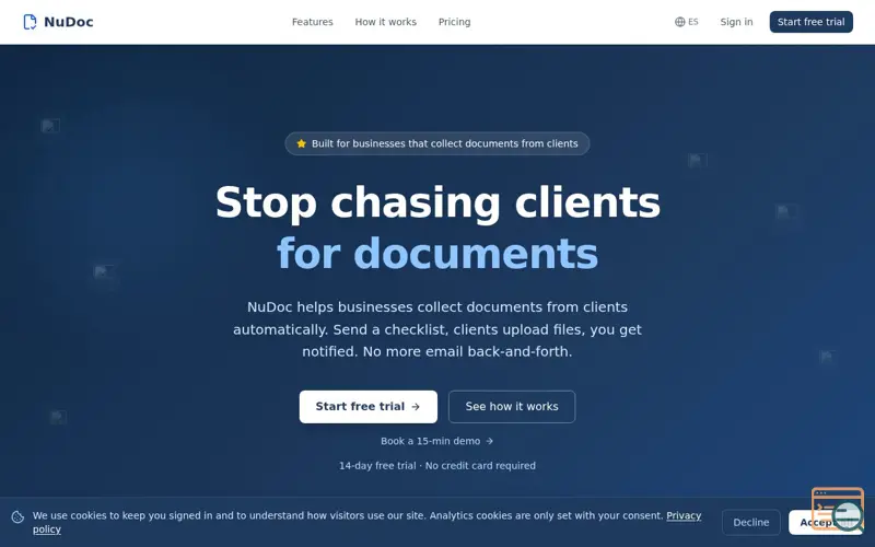 Screenshot of NuDoc