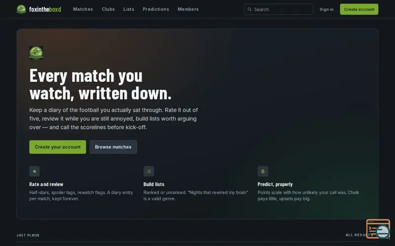 Screenshot of foxintheboxd