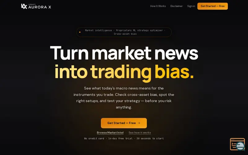 Screenshot of AuroraX