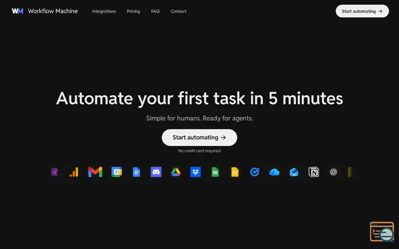 Screenshot of Workflow Machine