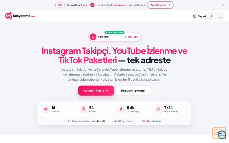 Screenshot of Sosyaltime