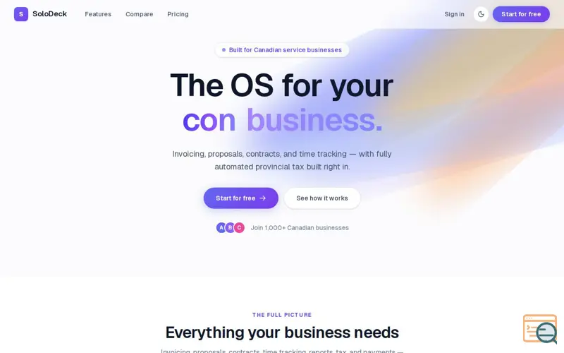 Screenshot of SoloDeck