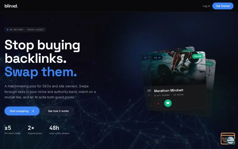 Screenshot of Blinxd