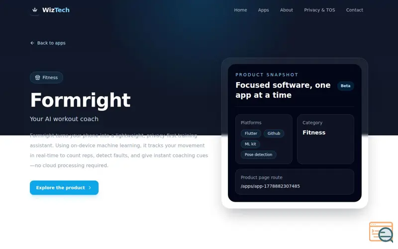 Screenshot of FormRight