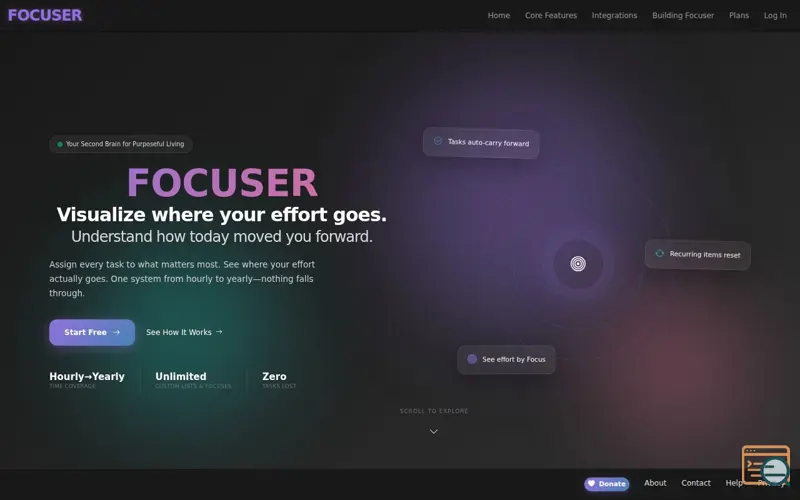 Screenshot of Focuser
