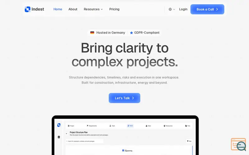 Screenshot of Indest Projects