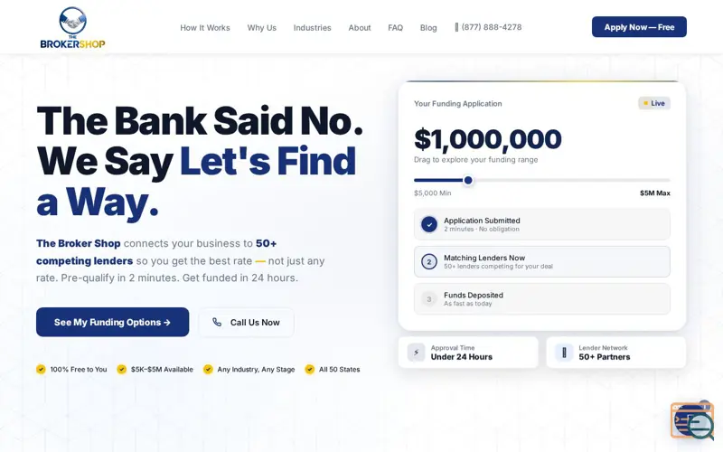 Screenshot of The Broker Shop