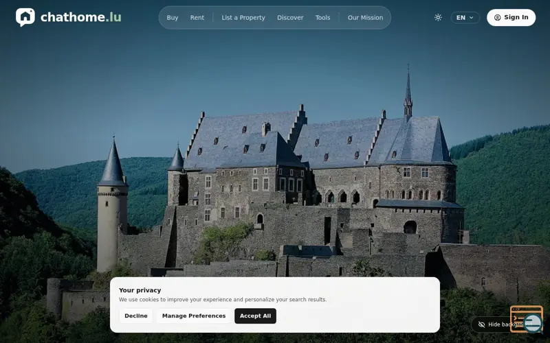 Screenshot of ChatHome