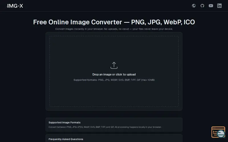 Screenshot of IMG-X