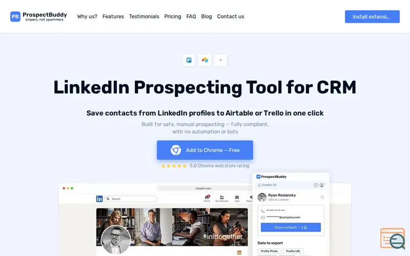 Screenshot of ProspectBuddy