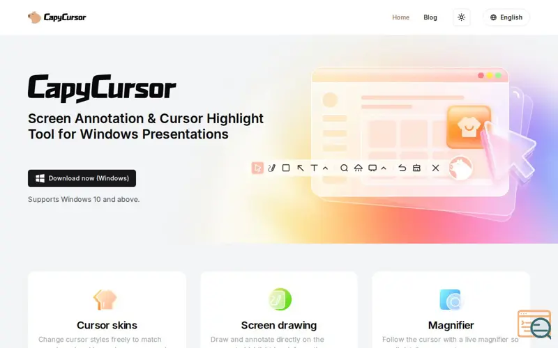 Screenshot of CapyCursor