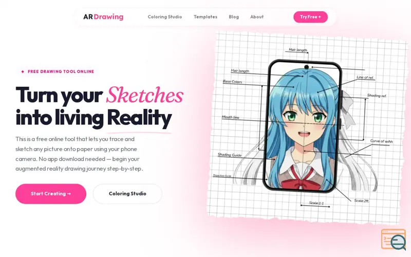 Screenshot of AR Drawing