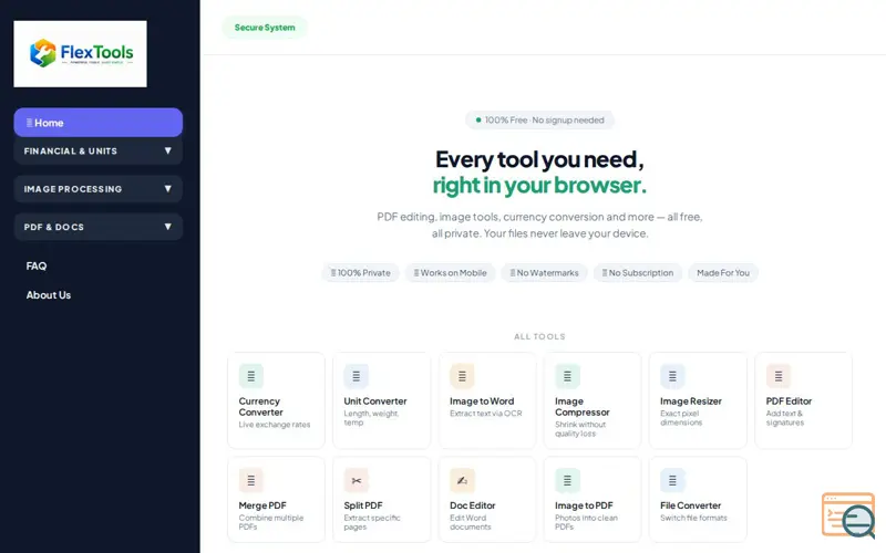 Screenshot of FlexTools Pro
