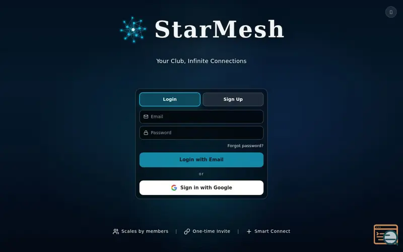 Screenshot of StarMesh