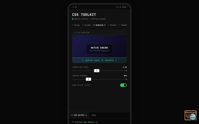 Screenshot of CSS Toolkit