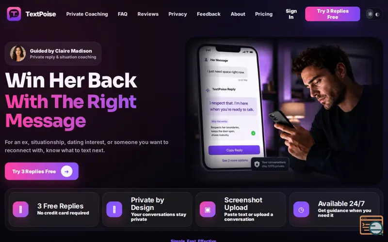 Screenshot of TextPoise