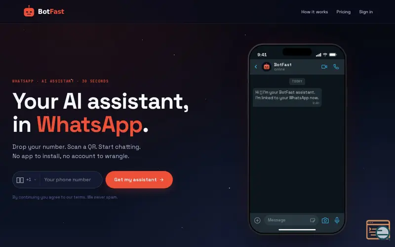 Screenshot of BotFast