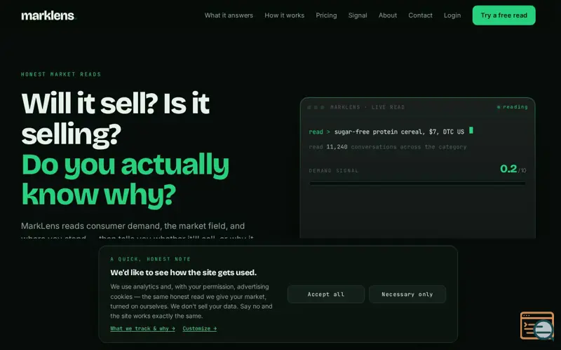 Screenshot of MarkLens