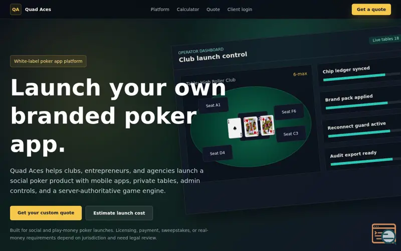 Screenshot of Quad Aces