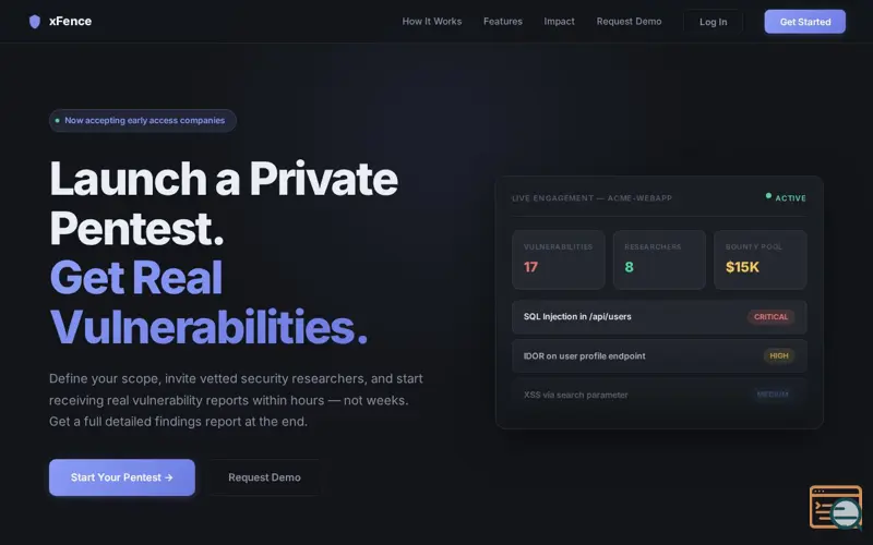 Screenshot of Xfence