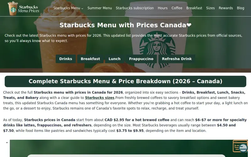 Screenshot of Starbucks Miffy Collection