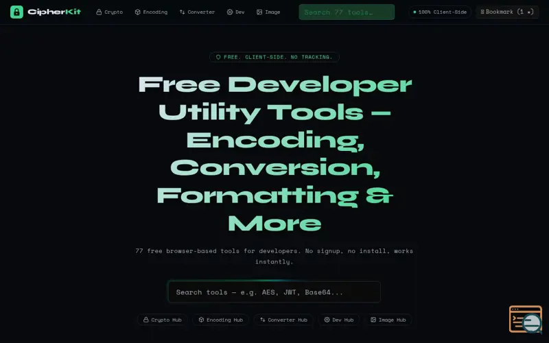 Screenshot of CipherKit