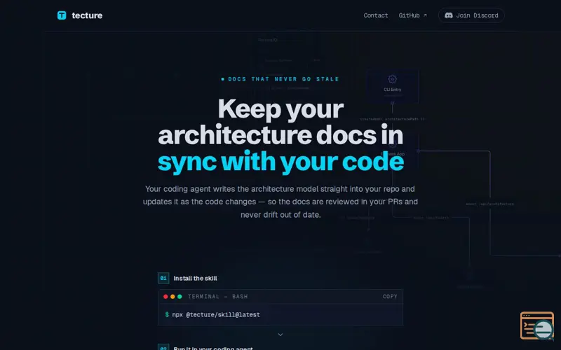 Screenshot of Tecture