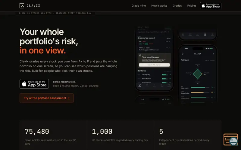 Screenshot of Clavix