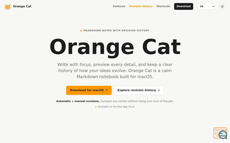 Screenshot of Orange Cat
