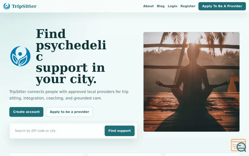 Screenshot of TripSitter