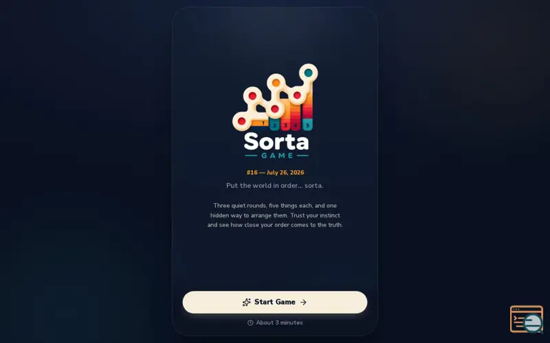 Screenshot of Sorta Game