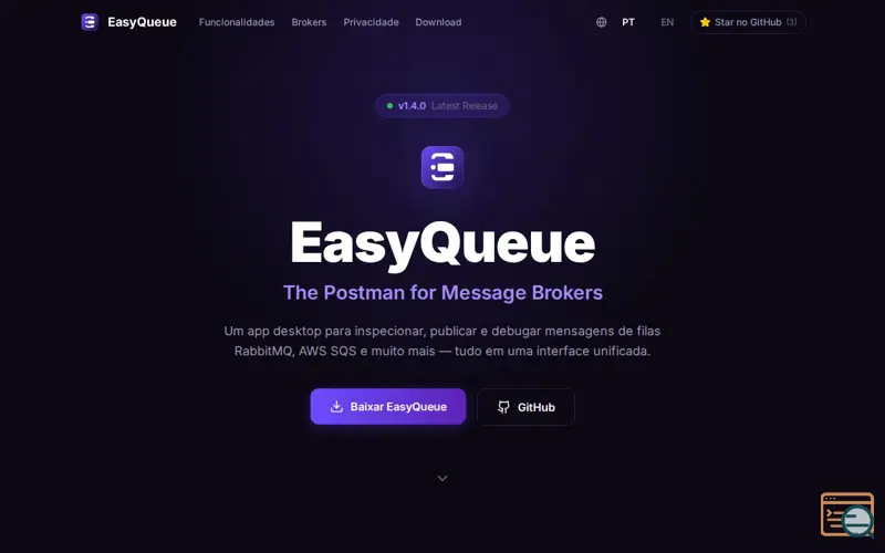 Screenshot of EasyQueue