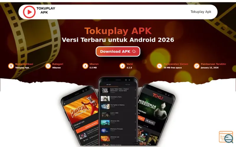Screenshot of Tokuplay APK