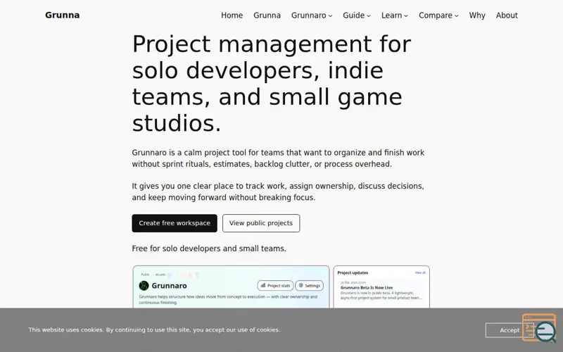 Screenshot of Grunnaro