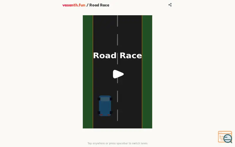 Screenshot of Road race