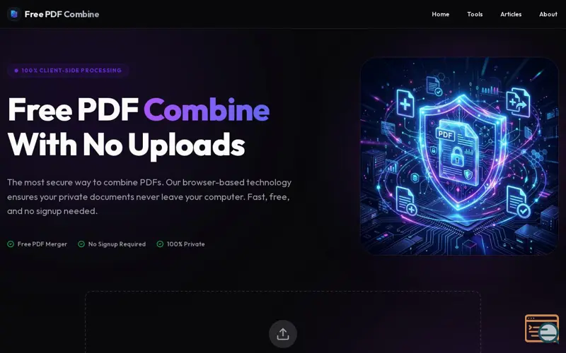 Screenshot of Free PDF Combine