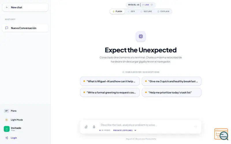 Screenshot of Wiguel-AI